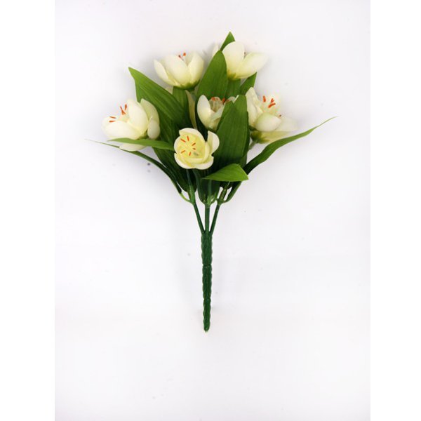 Cream Crocus Bush Artificial Flowers | Artificial Flowers York ...